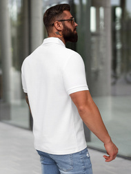 Polo de hombre blanca OZONEE NB/MT3142