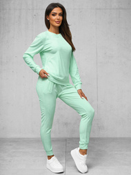 Chándal velour de mujer de menta OZONEE O/8C1173/39Z