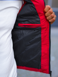 Chaleco de hombre roja OZONEE JS/5M758/270