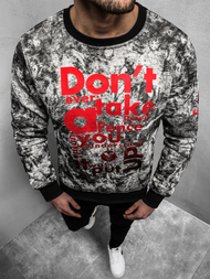 Sudadera de hombre gris OZONEE JS/DD677Z