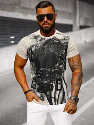 Camiseta de hombre beige OZONEE O/T126/155Z