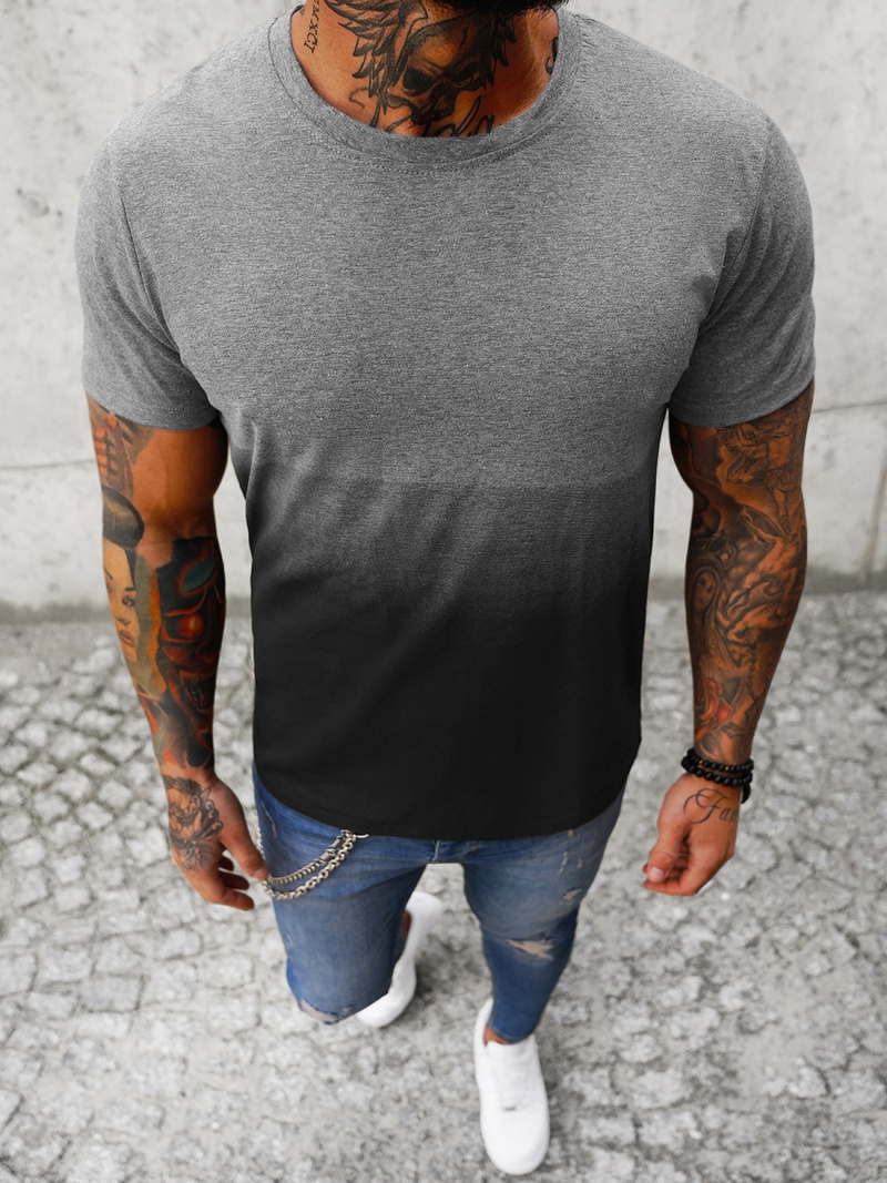 Camiseta de hombre grafito OZONEE JS/8T81/2Z