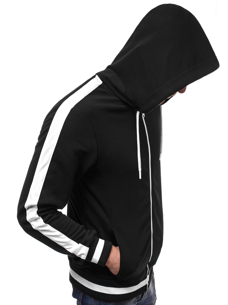 Sudadera de hombre negra OZONEE A/1009Z