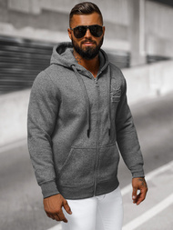 Sudadera de hombre grafito OZONEE NB/MF2003