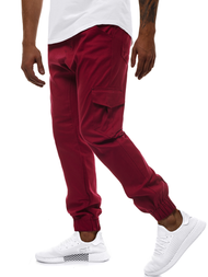 Pantalón jogger de hombre burdeos OZONEE A/404