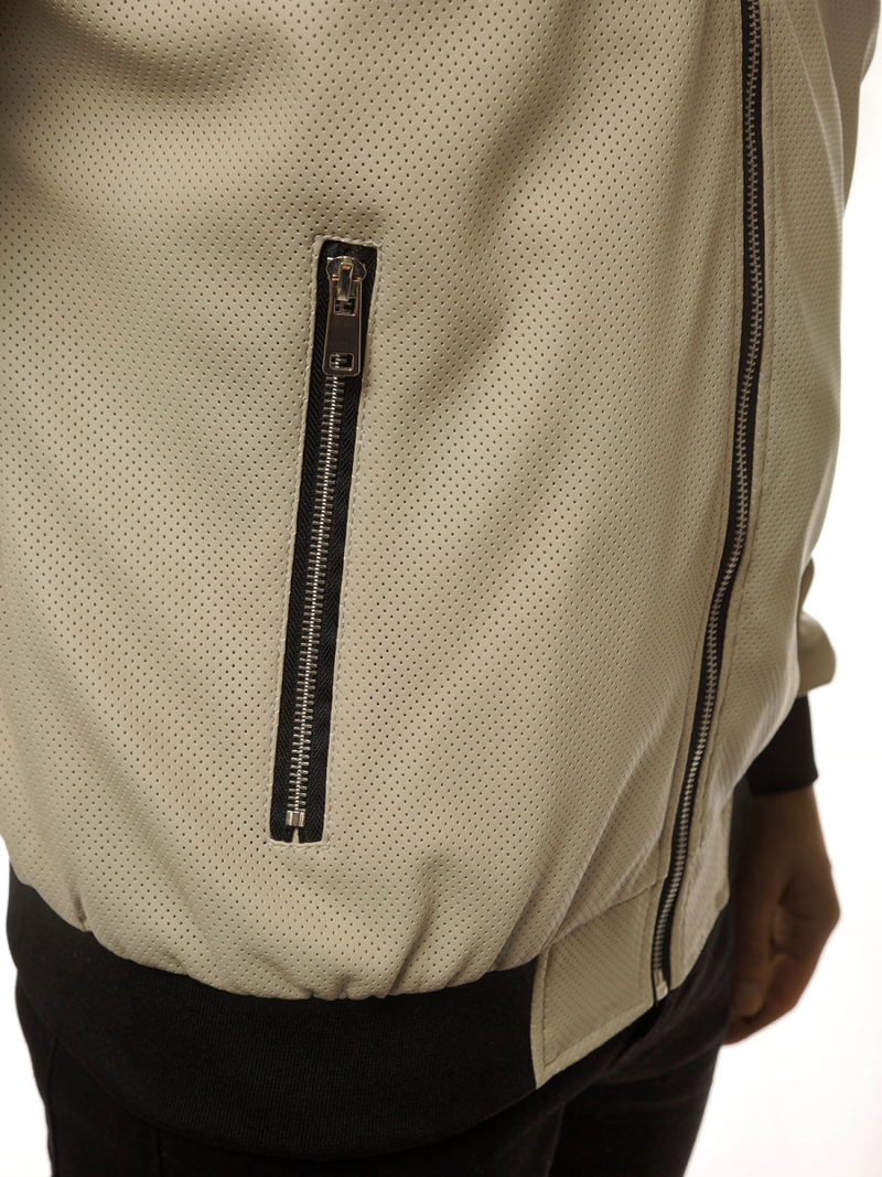 Chaqueta de hombre beige OZONEE N/6124