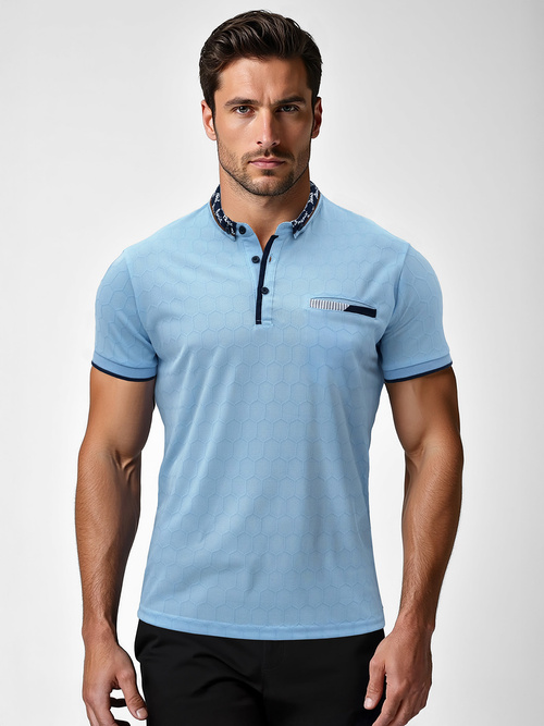Polo de hombre azul OZONEE O/QQ923