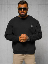 Sudadera de negra OZONEE O/SWE23049Z