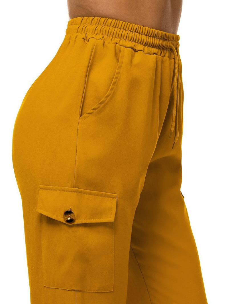 Pantalones jogger para mujer amarillo OZONEE O/HM003