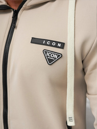 Chándal de hombre beige OZONEE O/LN11760