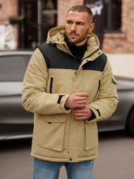 Chaqueta de hombre beige OZONEE JS/22M322/62Z