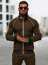 Chándal de hombre beige oscuro OZONEE O/FF5110AB