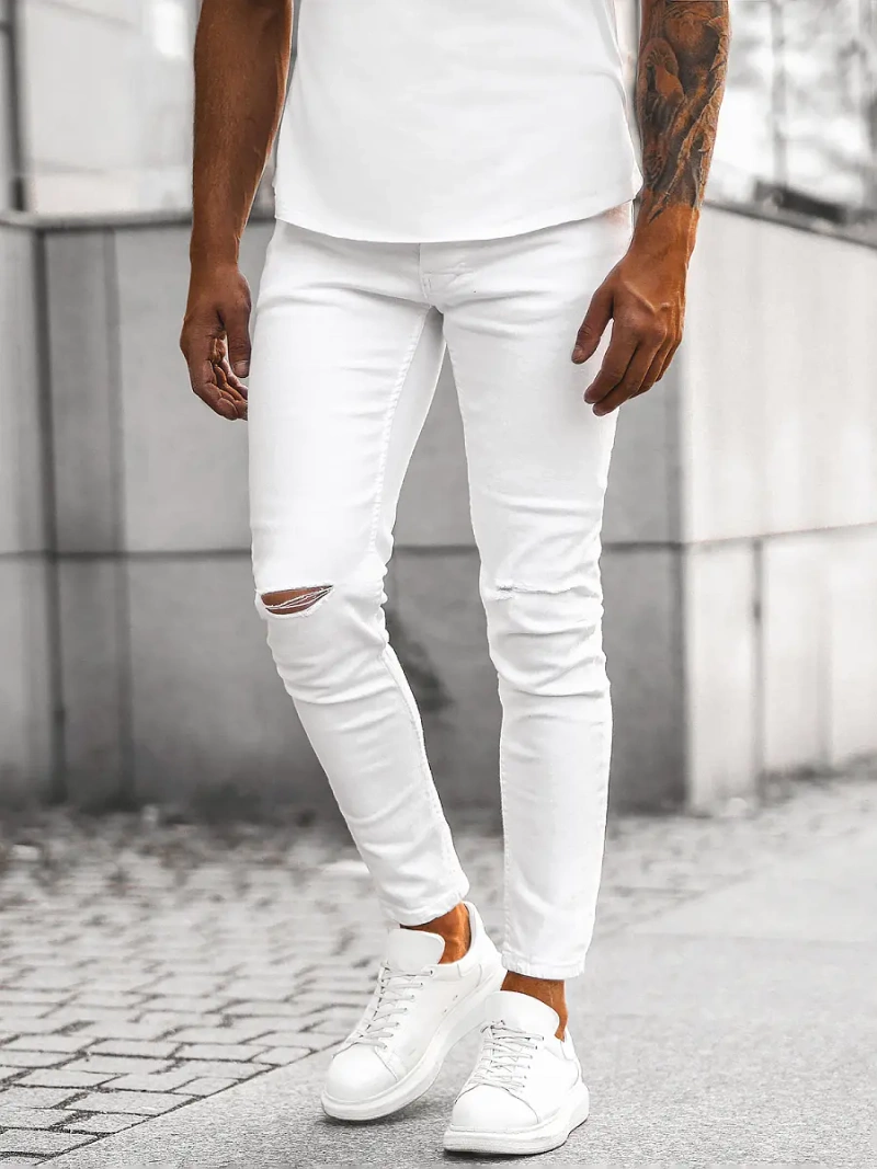 Vaqueros de hombre blancos OZONEE E/5391/01Z