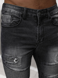 Vaqueros de hombre negras OZONEE NB/MP0142N