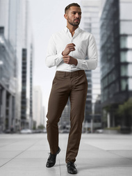 Pantalón de hombre marrón OZONEE V/5100