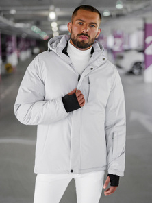 Chaqueta de hombre gris-clara OZONEE JS/91M9906/280