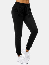 Pantalón de chándal para mujer negras OZONEE JS/CK01