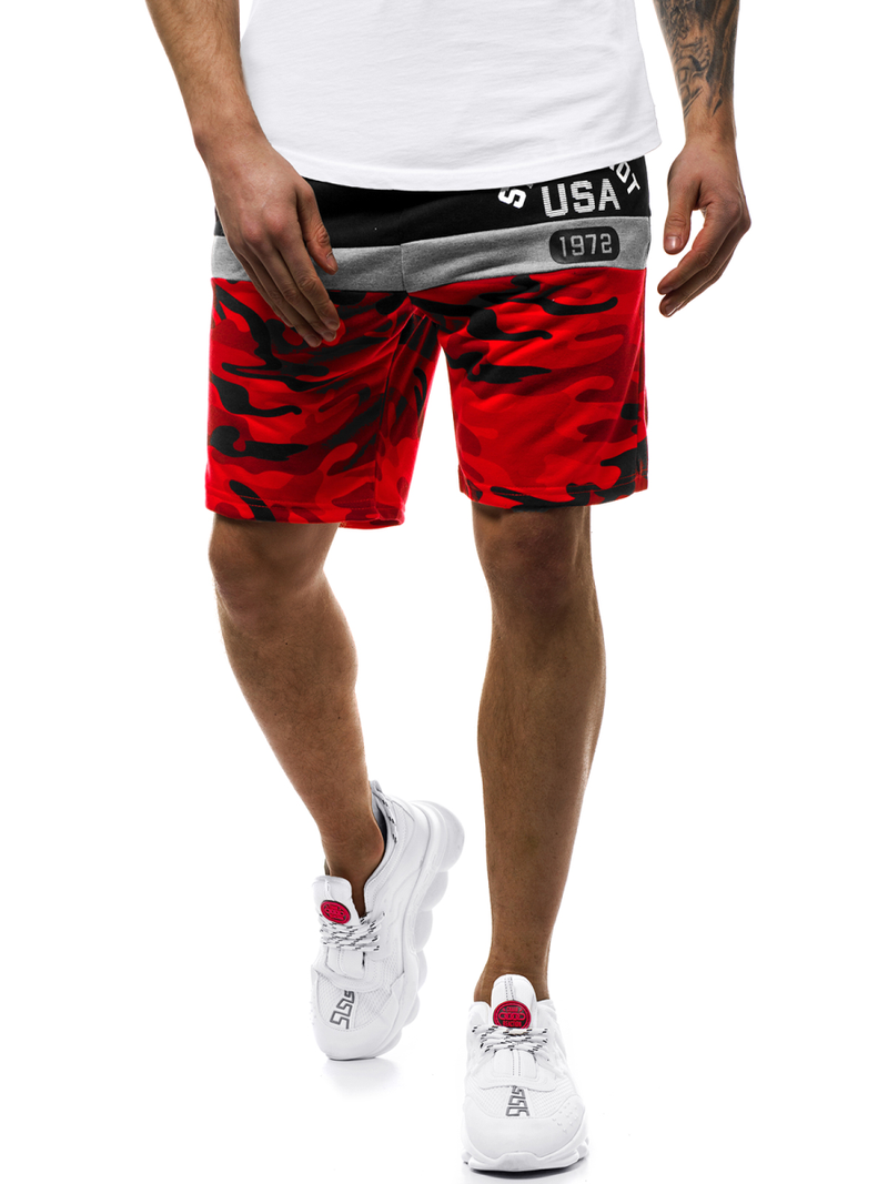 Pantalón corto de hombre rojo JS/KK300157