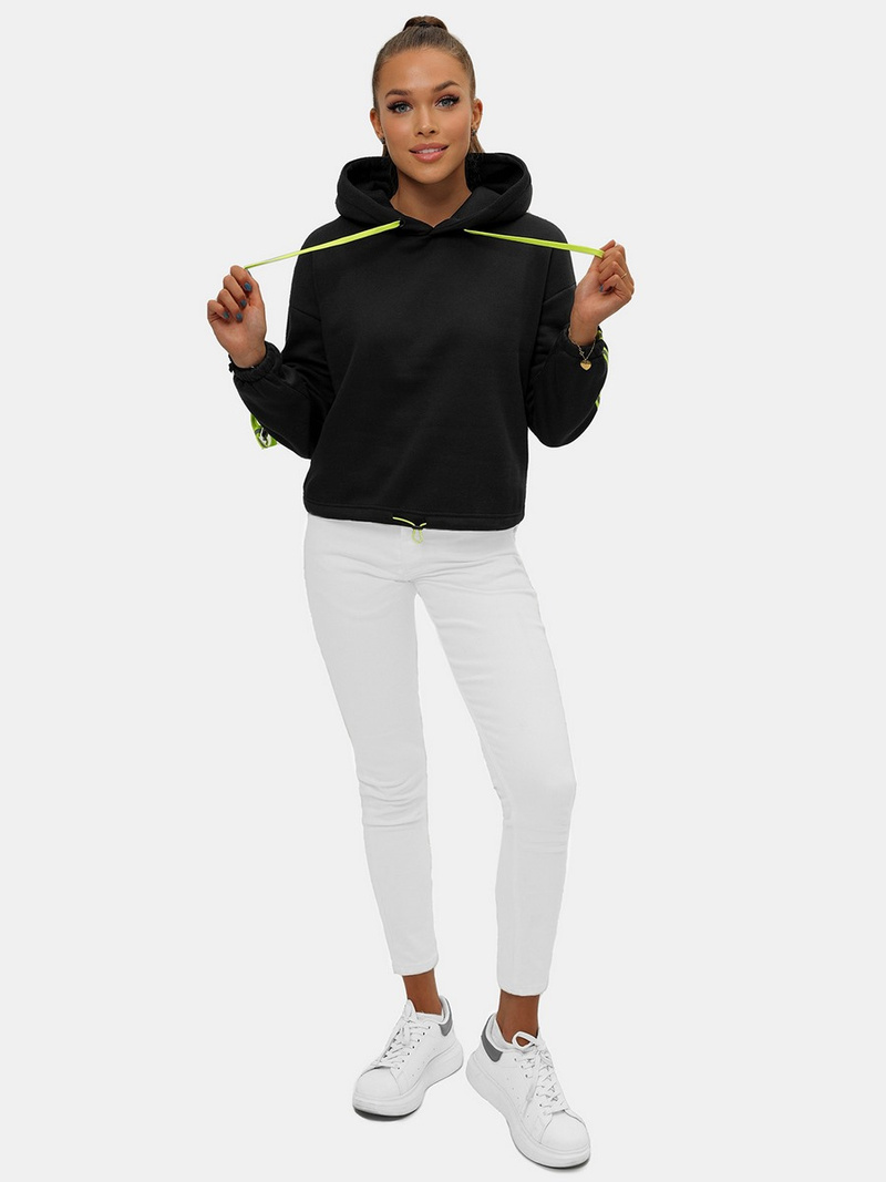 Sudadera de mujer negra OZONEE JS/B26031Z