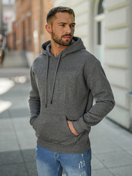 Sudadera de hombre grafito OZONEE JS/8B1773/5