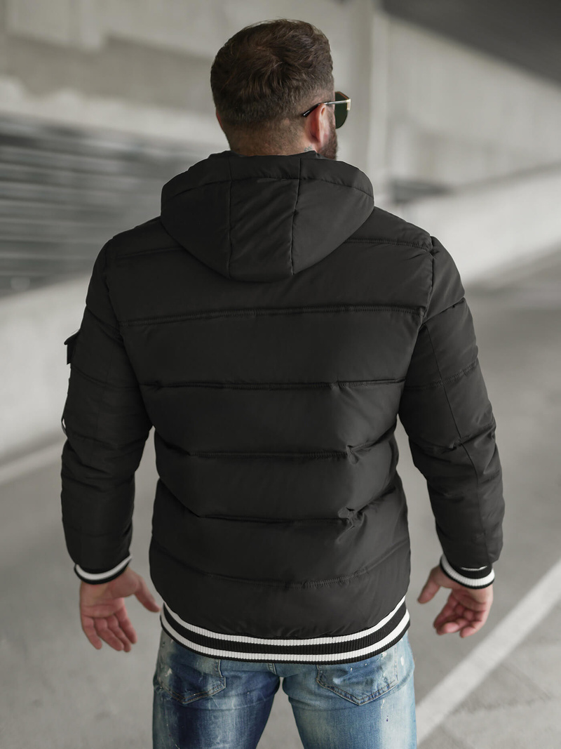 Chaqueta de hombre negra OZONEE JS/57M7501/392Z