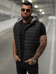 Chaleco de hombre negra OZONEE JS/8M983/392