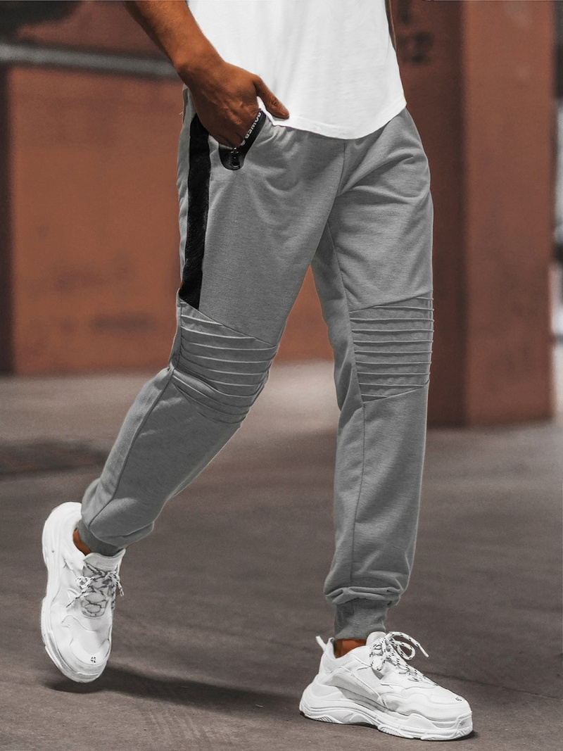 Pantalón de chándal de hombre gris OZONEE JS/68K10326Z