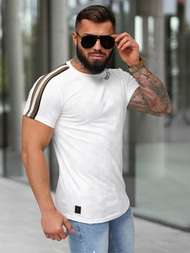 Camiseta de hombre blanco OZONEE O/QS11621