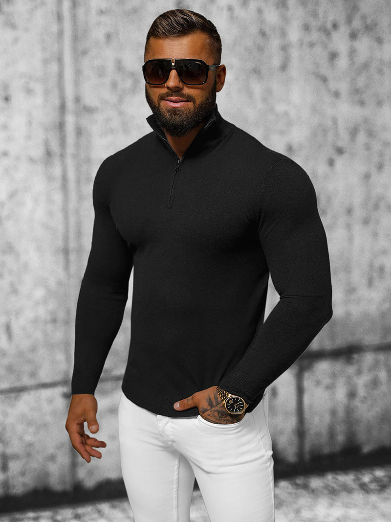 Jersey de hombre negro OZONEE NB/MM6007/4Z