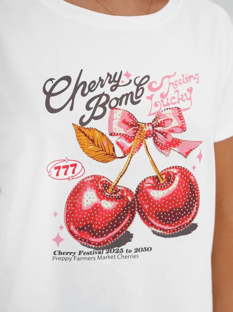 Camiseta de mujer blanco OZONEE JS/95T2568/1