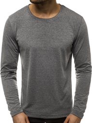 Camiseta de manga larga de hombre grafito OZONEE JS/CX01