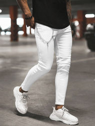 Vaqueros de hombre blancos OZONEE DP/224