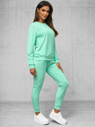 Chándal velour de mujer de menta oscuro OZONEE O/8C1173/139Z