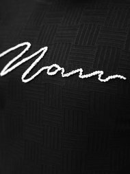 Camiseta de hombre negra OZONEE O/QS11628