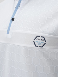 Polo de hombre blanca OZONEE O/QQ922