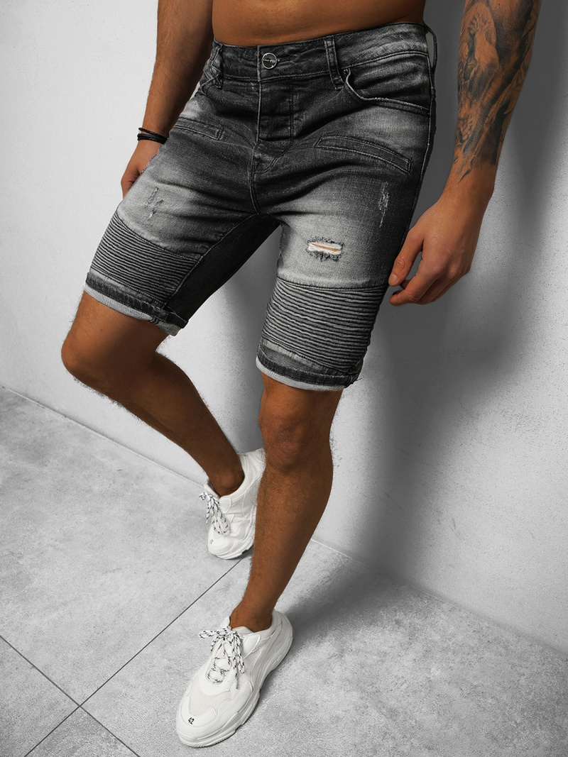 Pantalón corto de hombre negras OZONEE NB/MP0033N