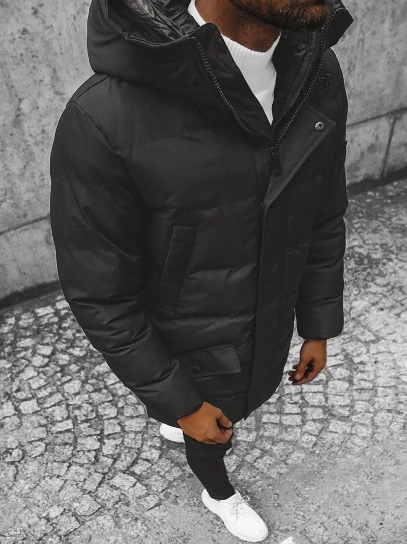 Chaqueta de hombre negra OZONEE JS/M790/392