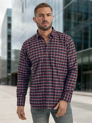 Camisa de hombre burdeos OZONEE V/V176