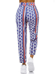 Pantalones de mujer azul/naranja OZONEE JS/1017/B69