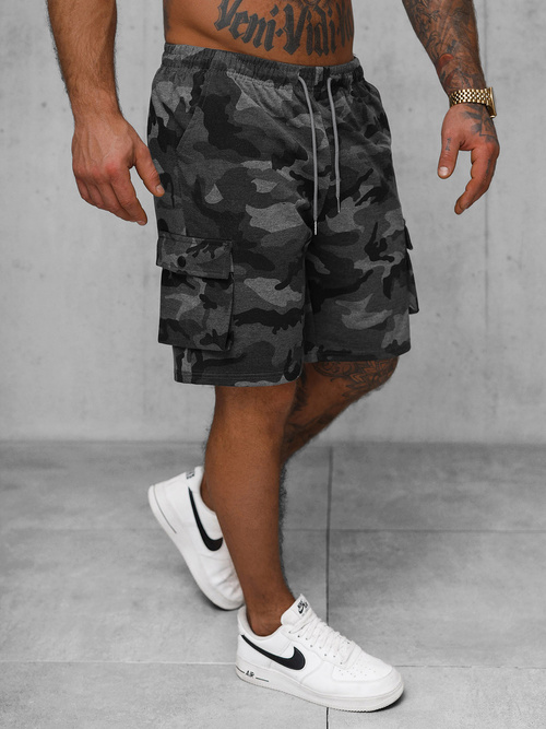 Pantalón corto de hombre grafito OZONEE JS/8K282/5