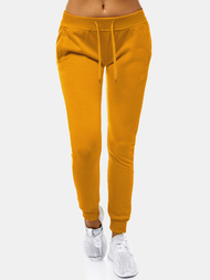 Pantalón de chándal para mujer camel OZONEE JS/CK01