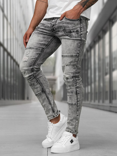 Vaqueros de hombre grafito OZONEE NB/MP0163NZ