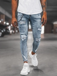 Vaqueros de hombre azul claro OZONEE DP/214