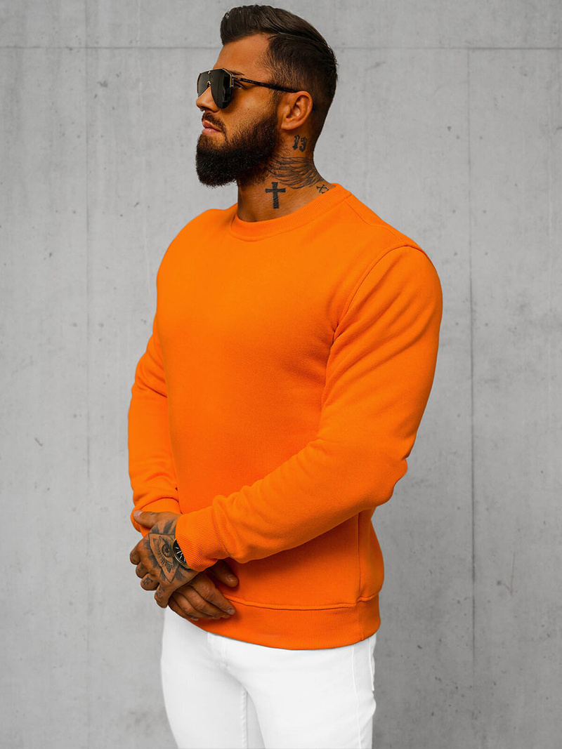 Sudadera de hombre naranja OZONEE JS/2001-10Z