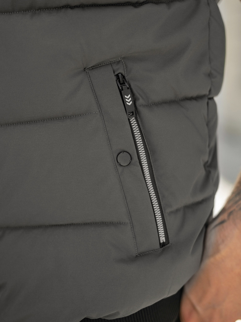 Chaleco de hombre grafito OZONEE JS/32M1780/105