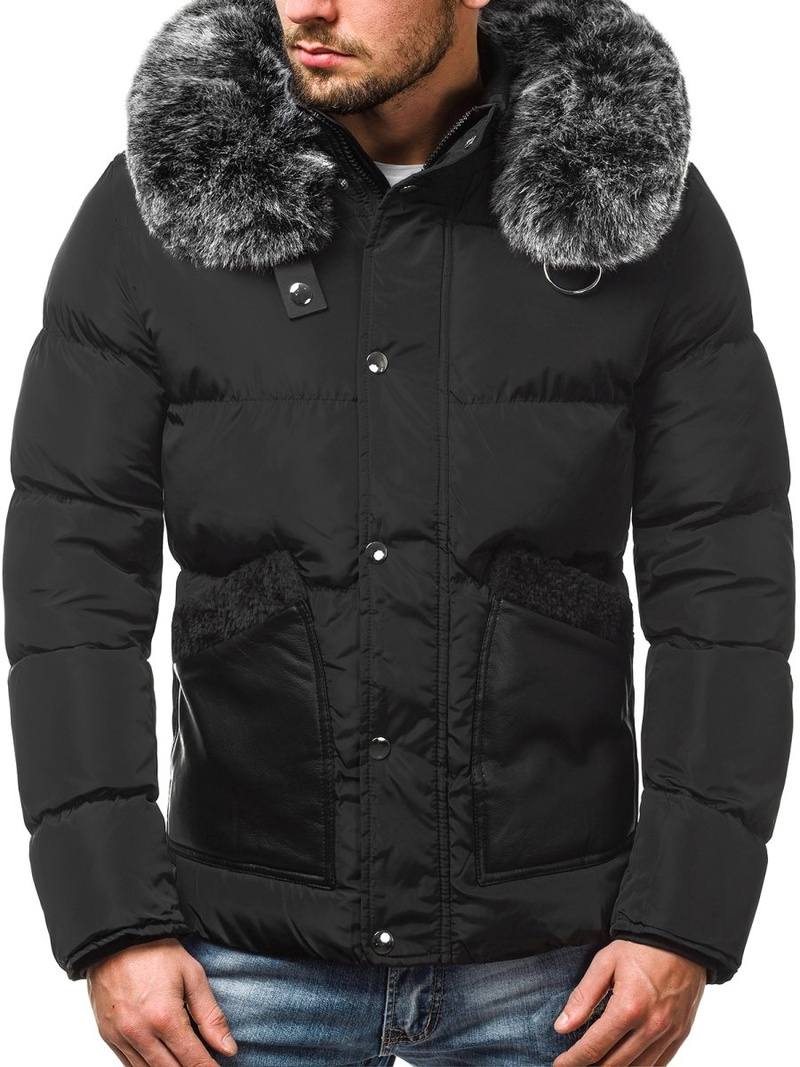 Chaqueta de hombre negra OZONEE O/99120