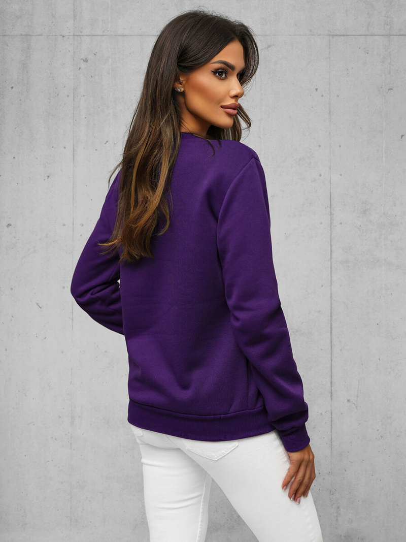 Sudadera de mujer violeta OZONEE JS/W01Z