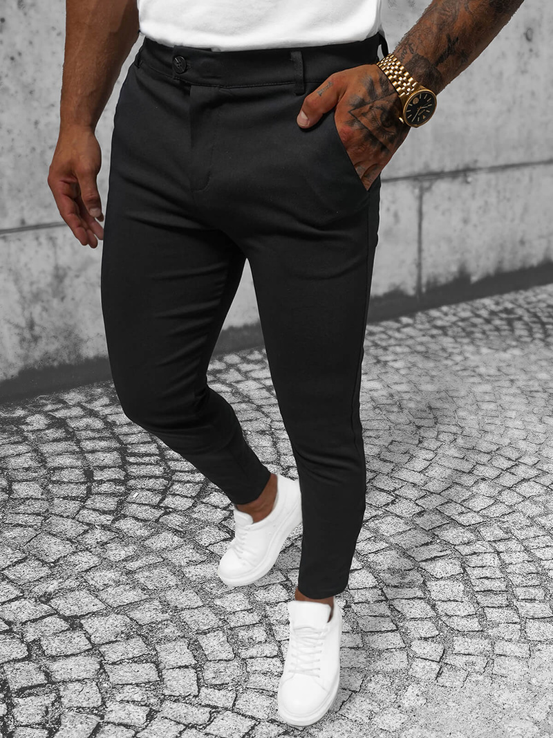 Pantalón de hombre negras OZONEE O/P4049