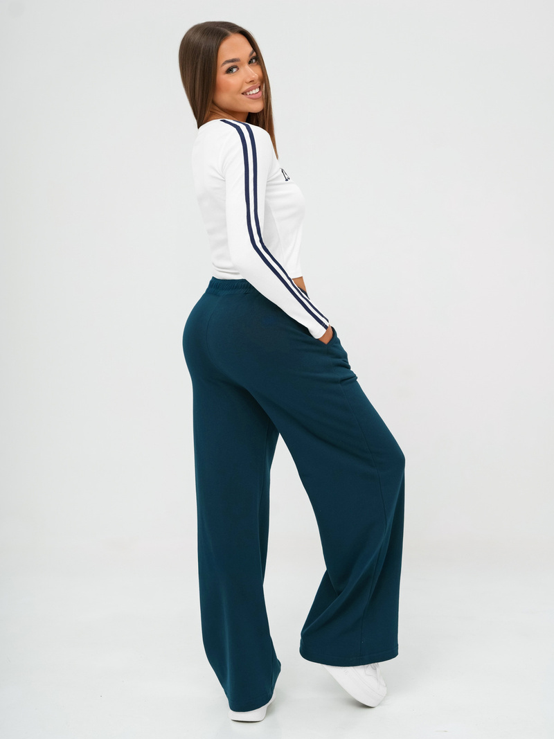 Conjunto de chándal de dos piezas blanco-azul marino OZONEE JS/M60815AB