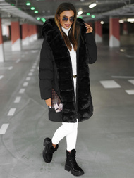 Chaqueta de mujer negra OZONEE JS/5M3158/392Z